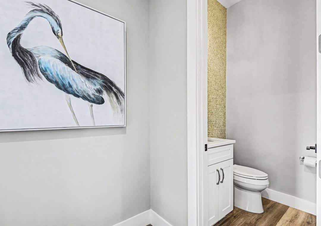 Second floor half bathroom