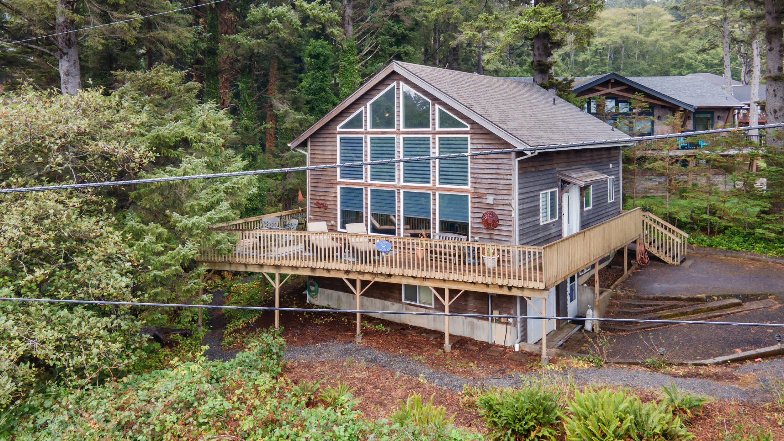 Birds-eye view of the home