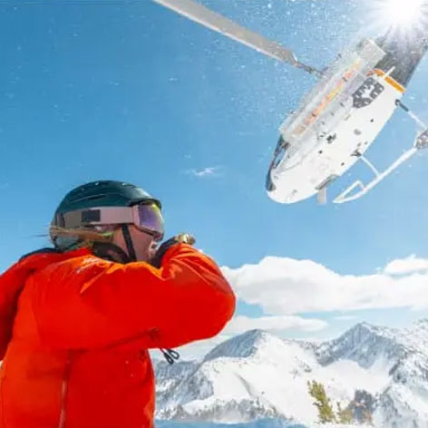 SLC helicopter ski