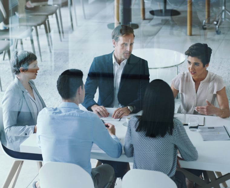 Group of experts sharing insights on artificial intelligence.