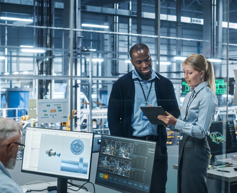 People working to automate their company’s orders using agentic AI to gain efficiency.