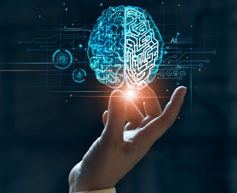 Illustration representing generative artificial intelligence and its role in redefining the business world.