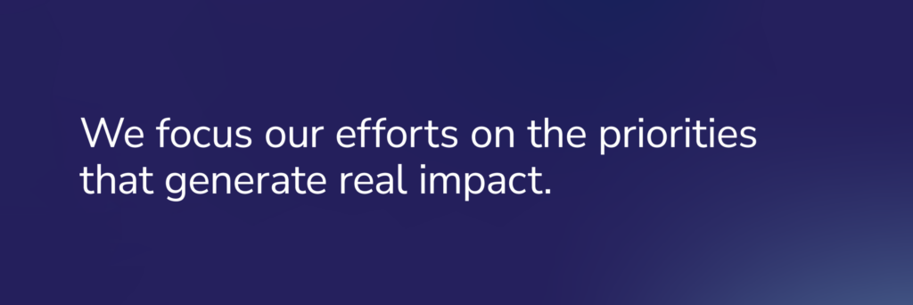 COFOMO Content: We focus our efforts on the priorities that generate real impact.