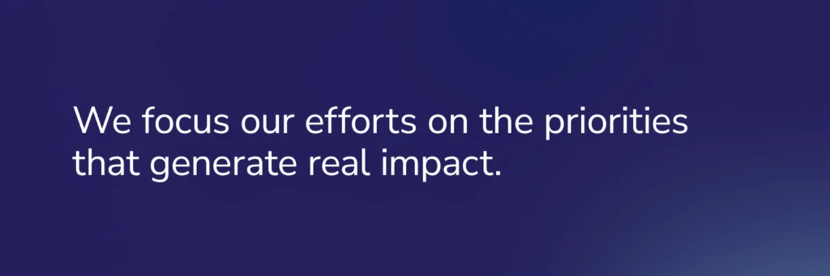 COFOMO Content: We focus our efforts on the priorities that generate real impact.