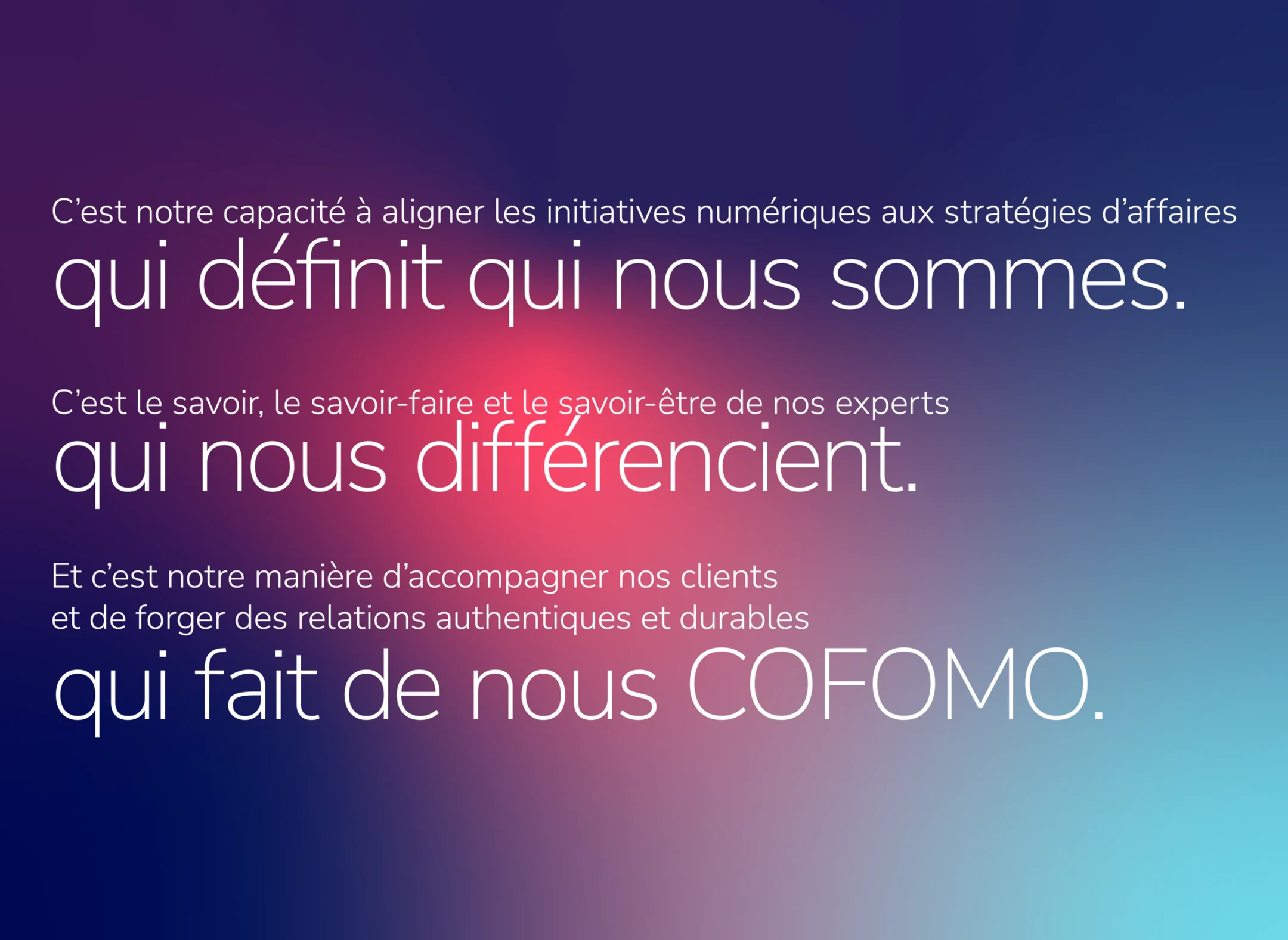 À propos de COFOMO
