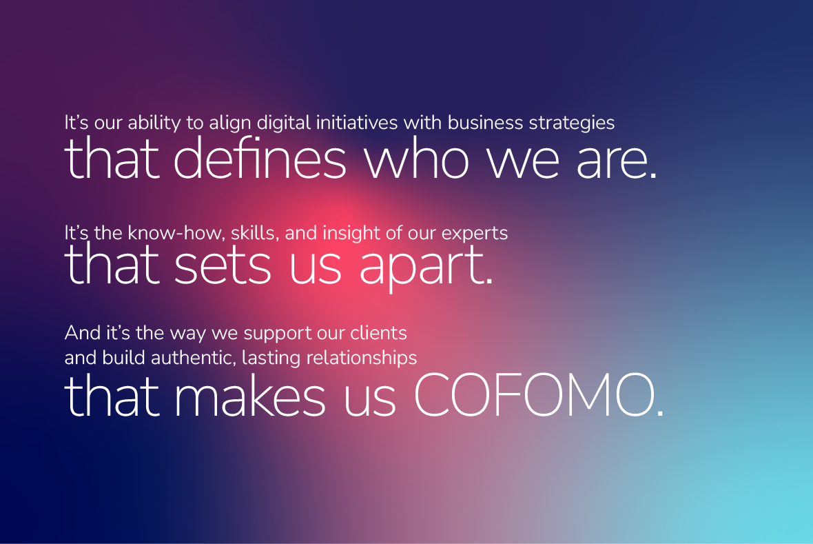 About COFOMO. English