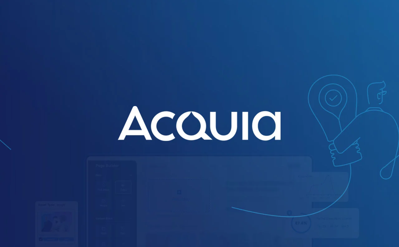 Acquia technology solution logo.