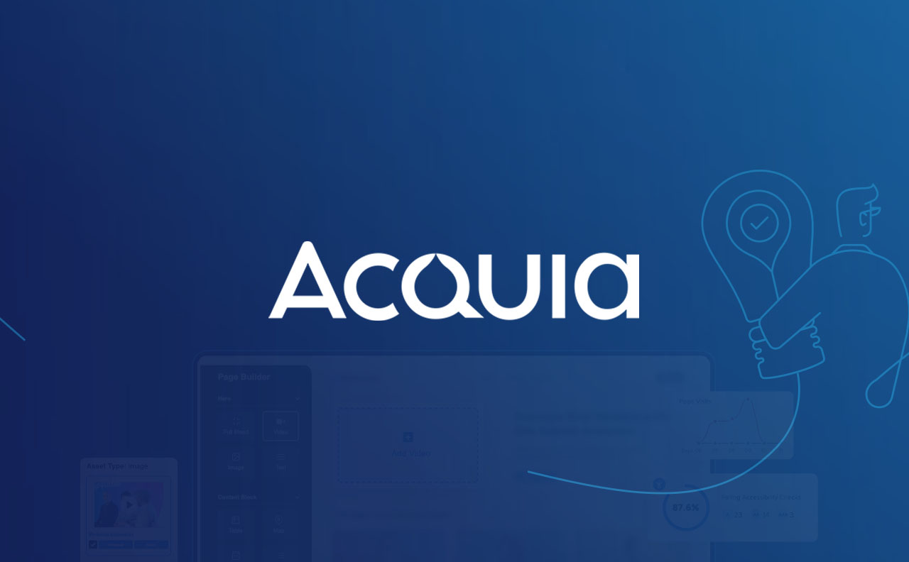 Logo de solution technologique Acquia.