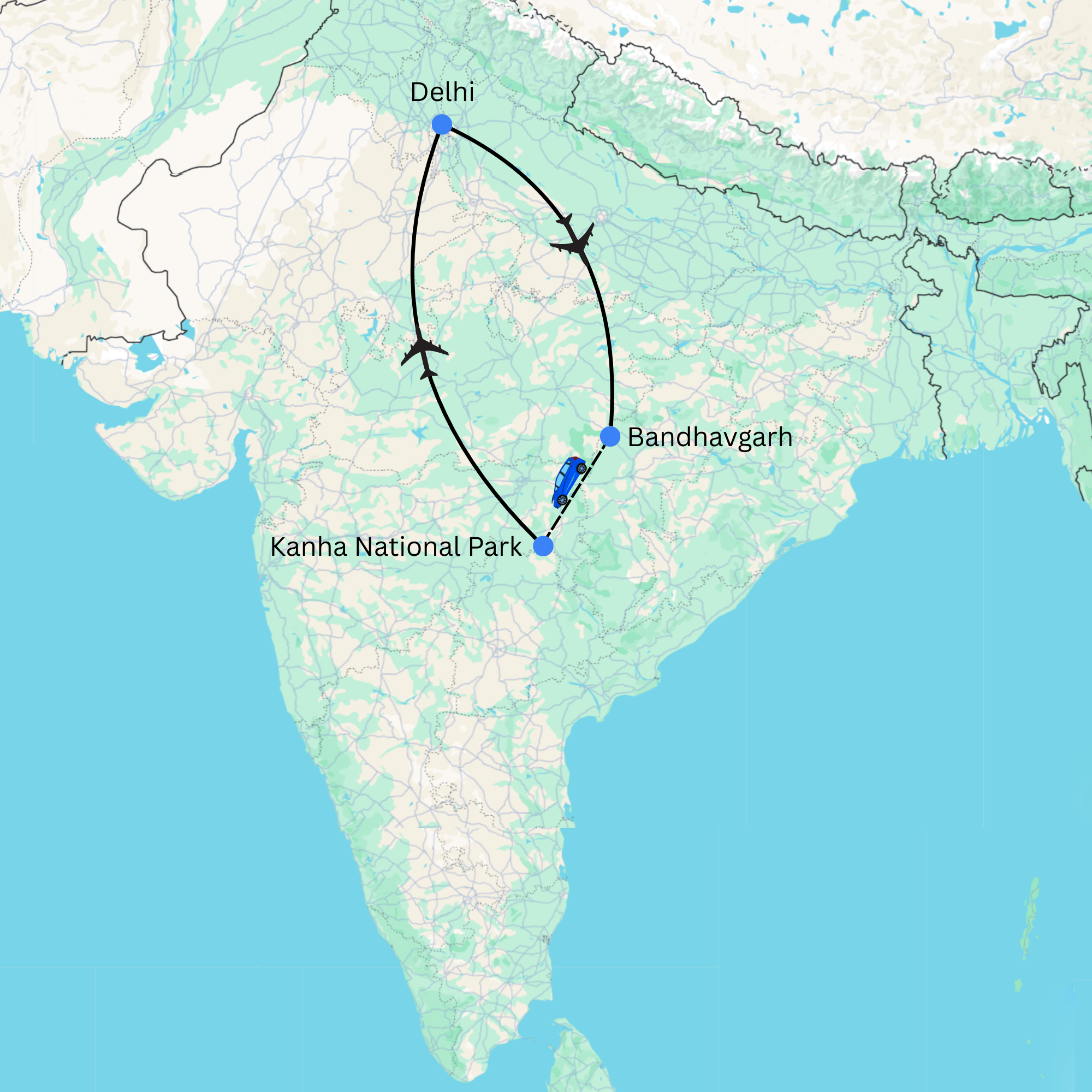 Best 2 Tiger Parks 10 Safaris 8 D