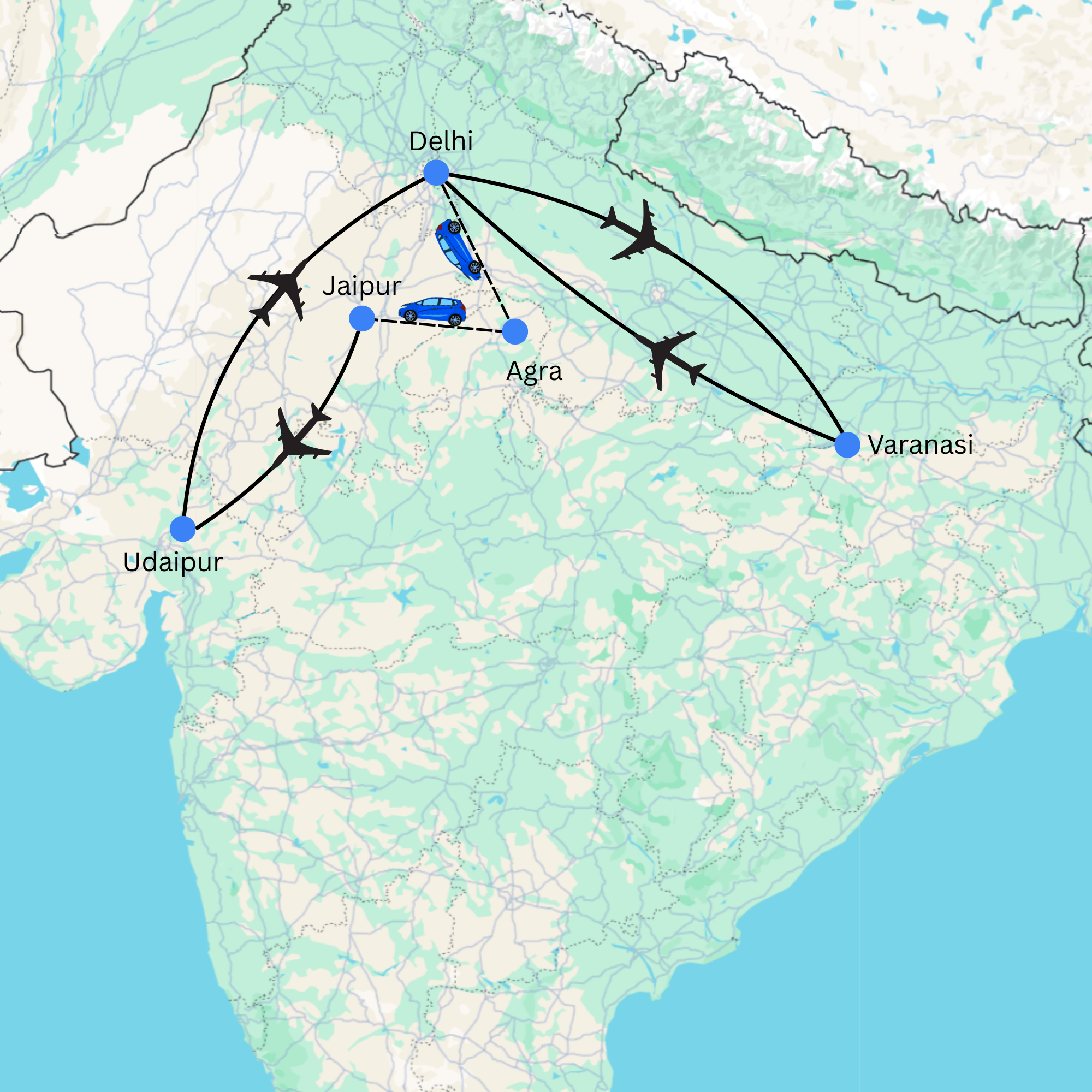 GT+ Varanasi +Holi in Udaipur 12 D