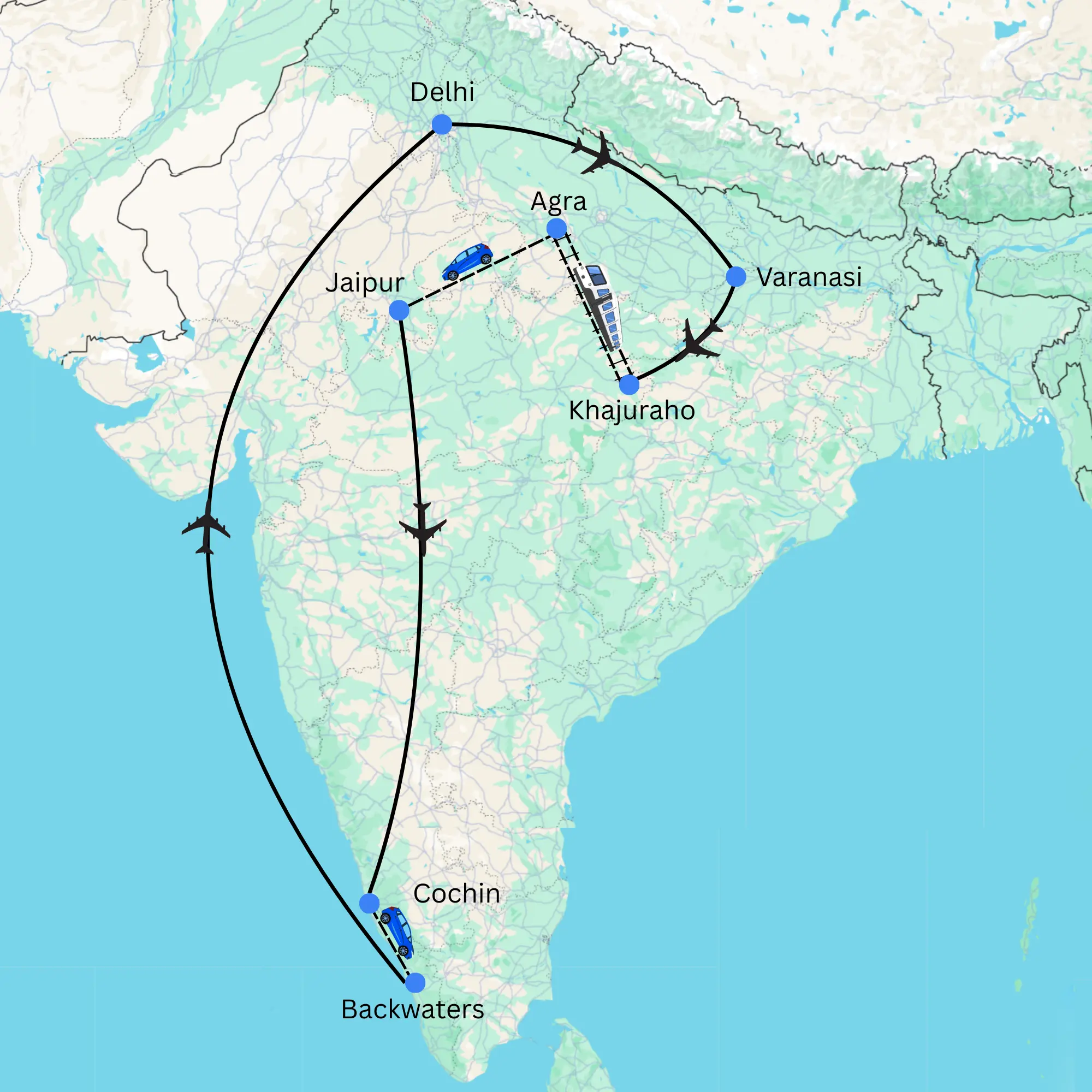 The Top Highlights of India - 16 D