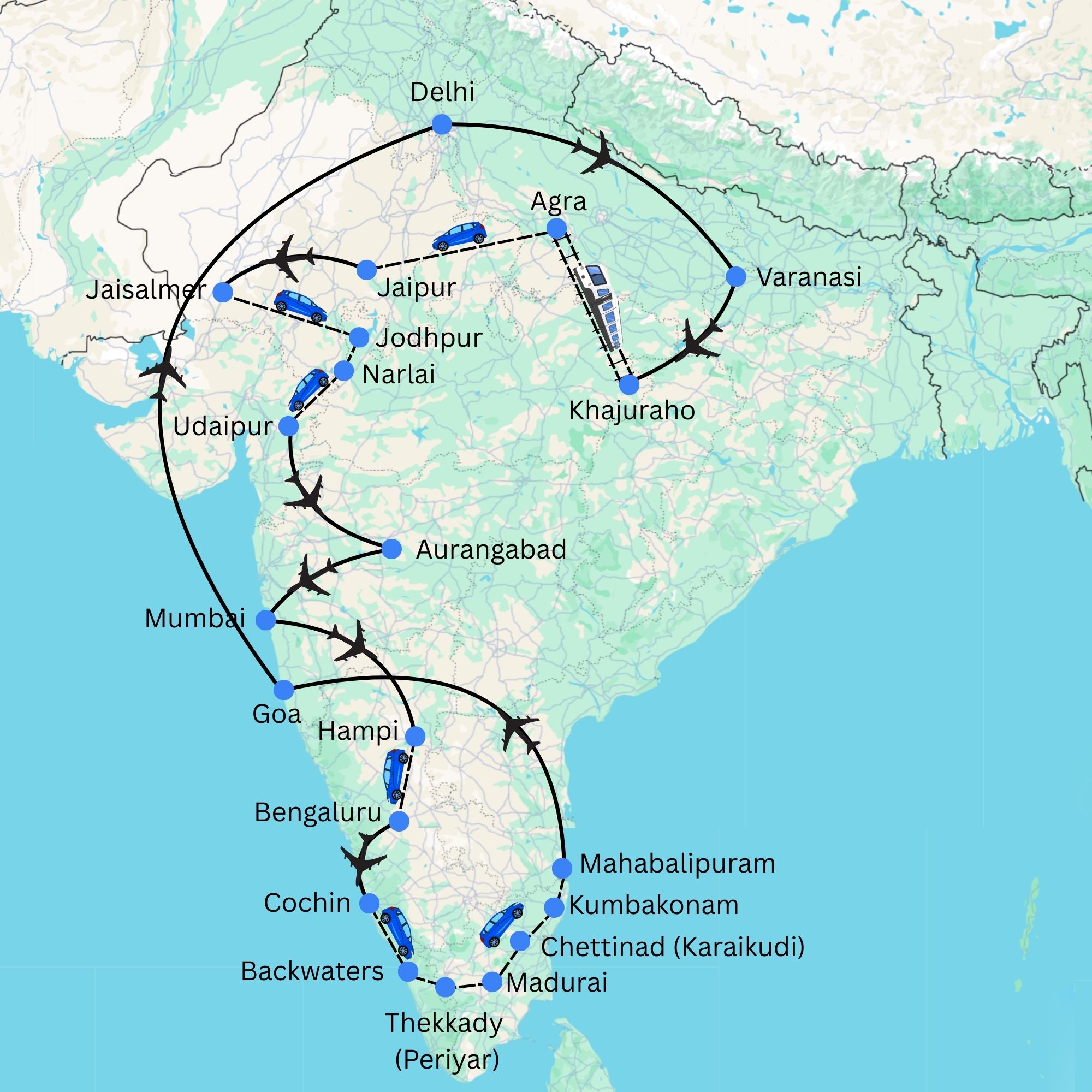 The Best Places in India - 43 D