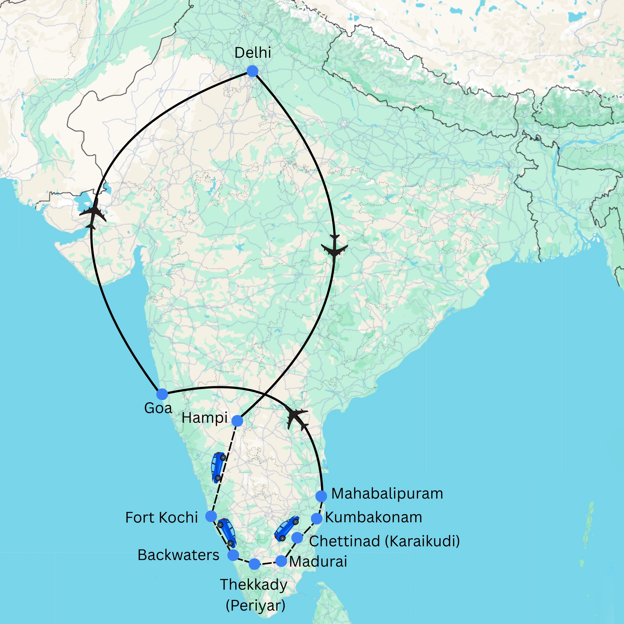 South India's Best Places Journey