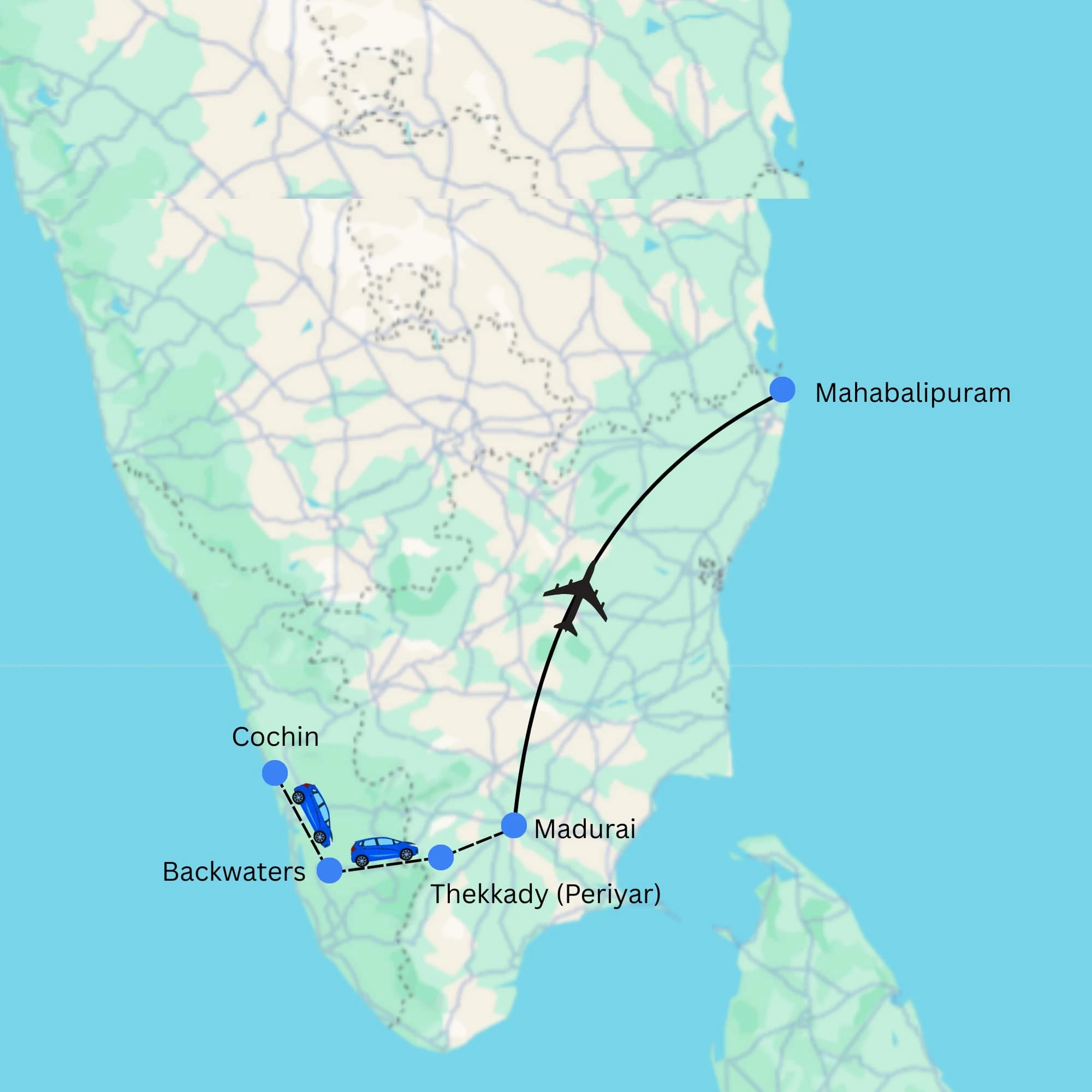 South India's Highlights Journey