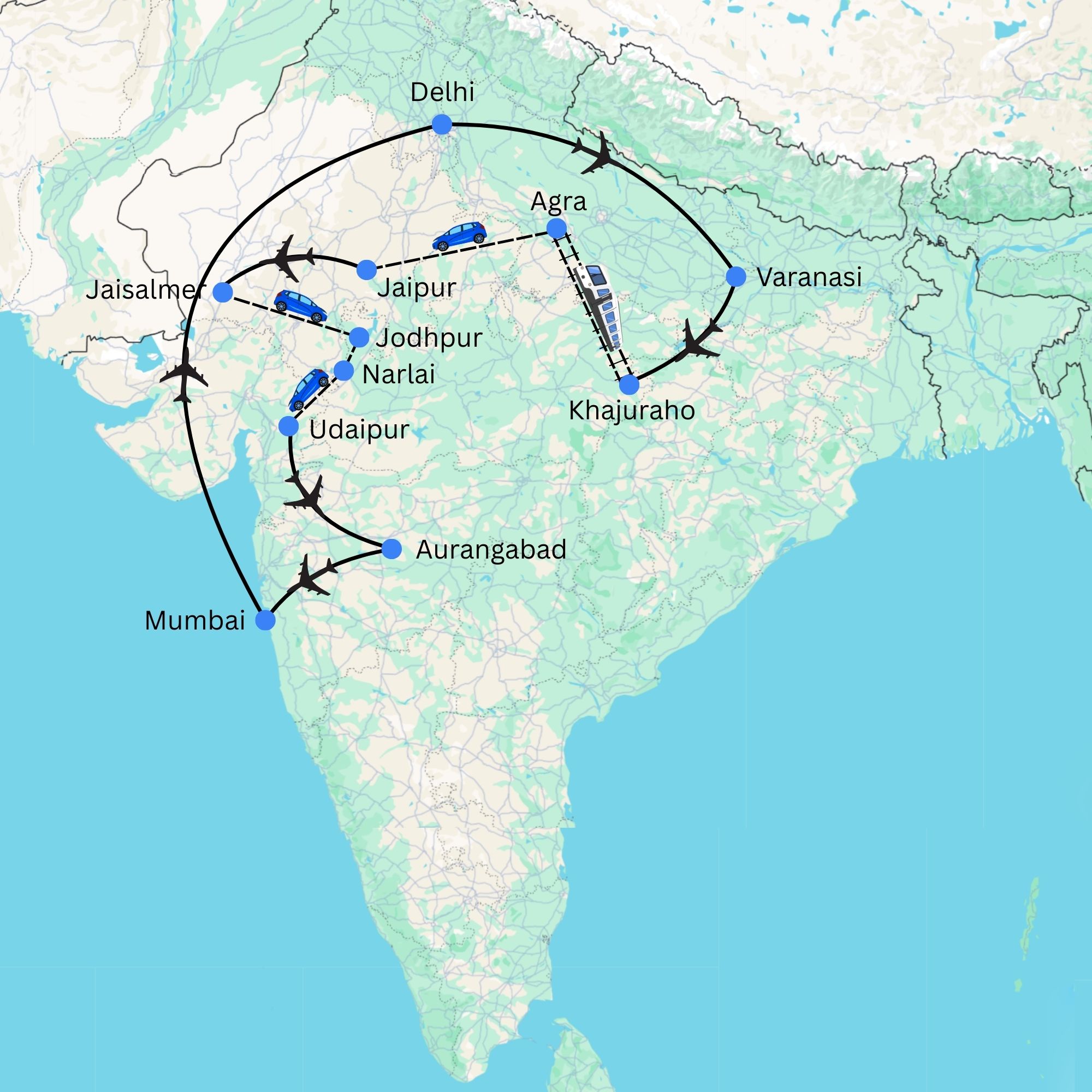 Best Places North India Journey