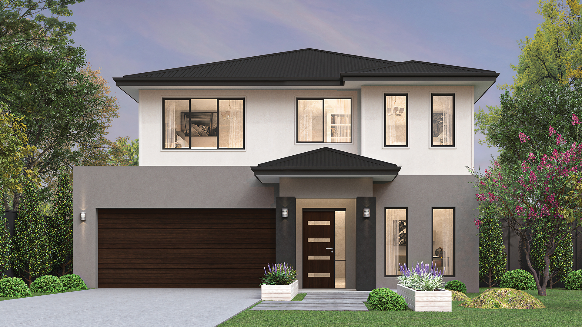 12 5m wide CONTEMPORARY NB Colorbond Build Over