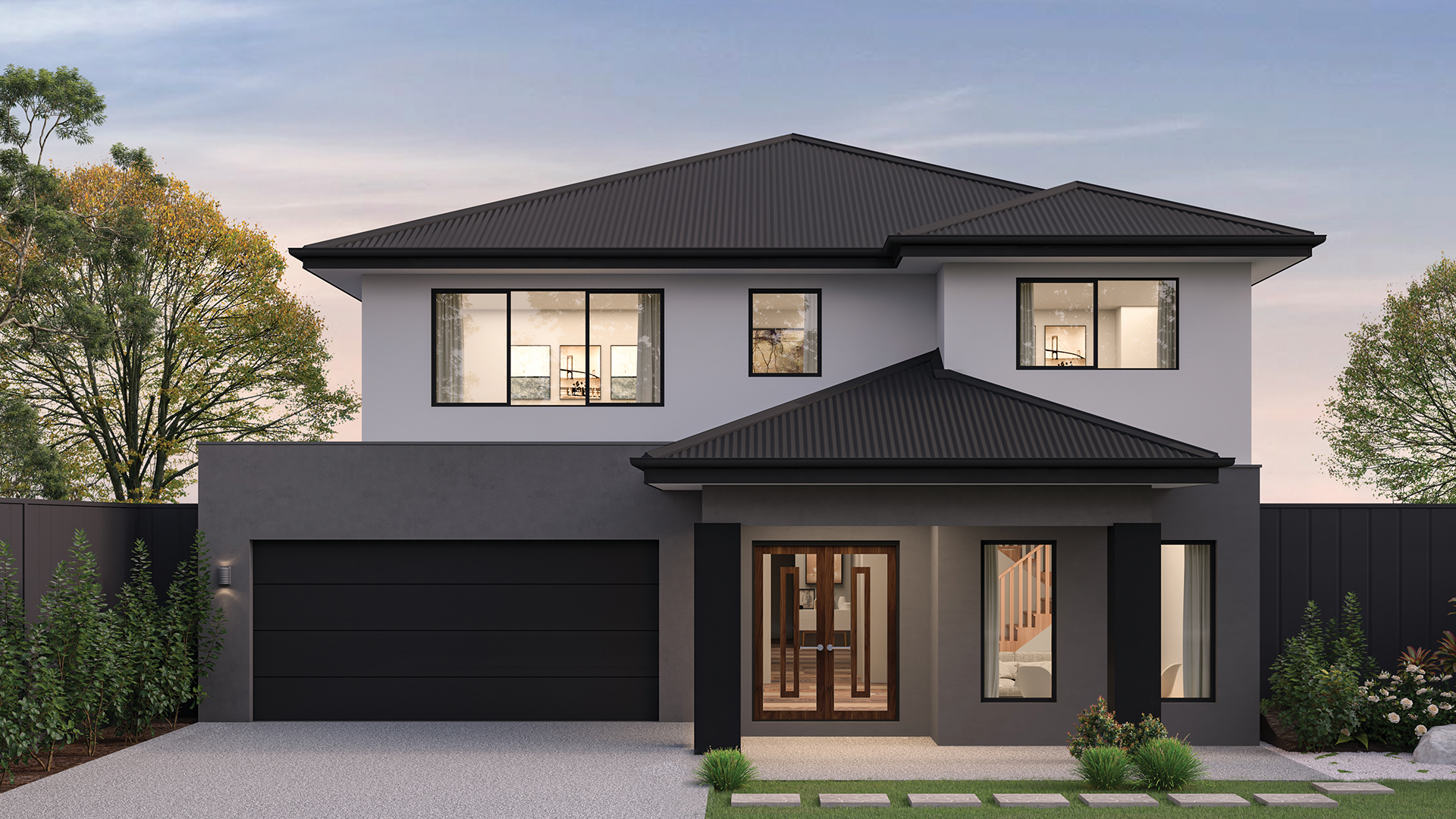 14m wide CONTEMPORARY NB Colorbond Build Over