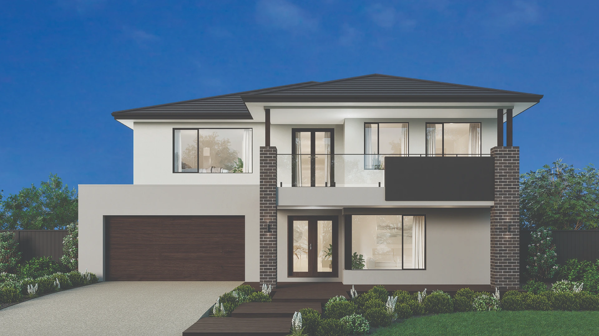 0029 16m wide CONTEMPORARY Tiled Roof Build Over 1920x1080px