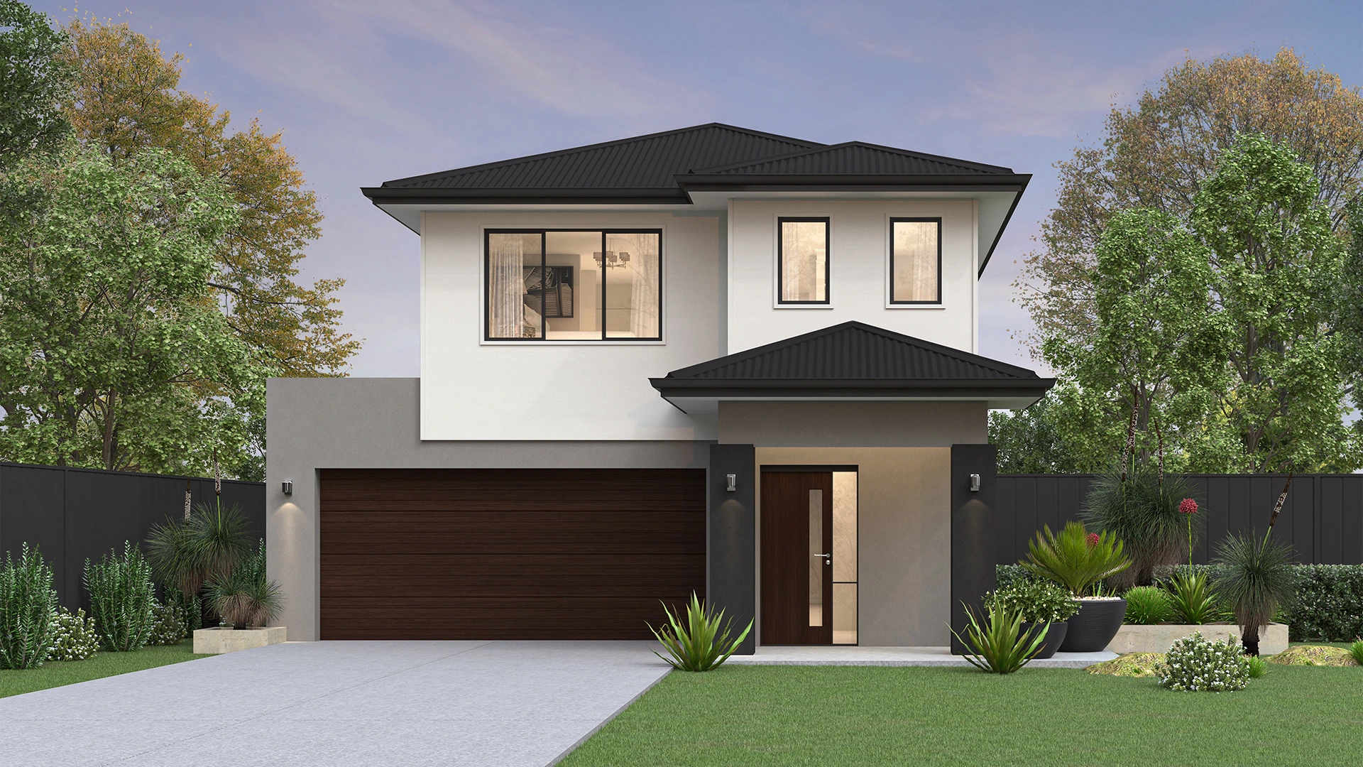 10 5m wide CONTEMPORARY Colorbond Build Over 1920x1080px