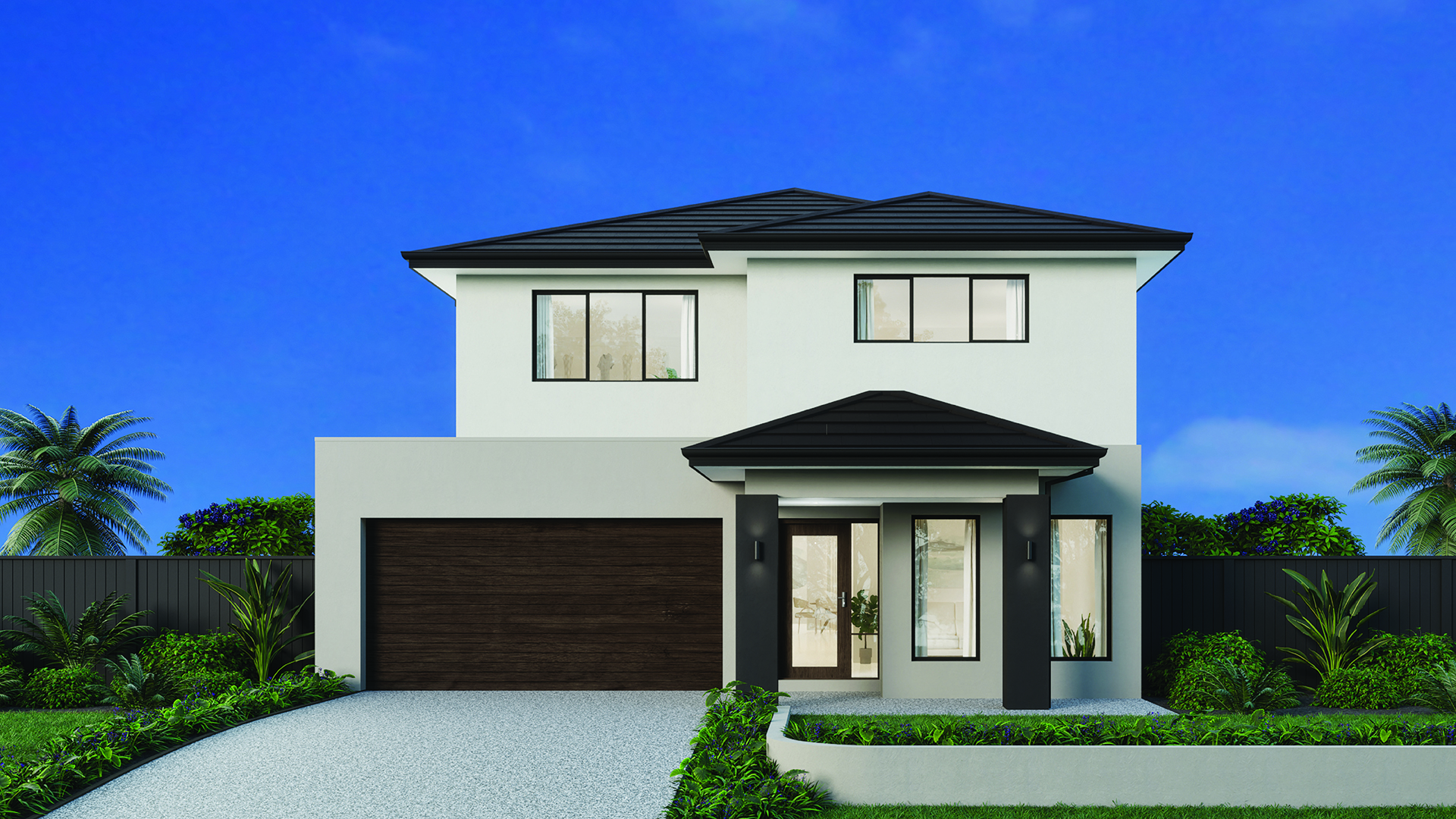 12 5m wide CONTEMPORARY NB Tiled Roof Build Over 1920x1080px