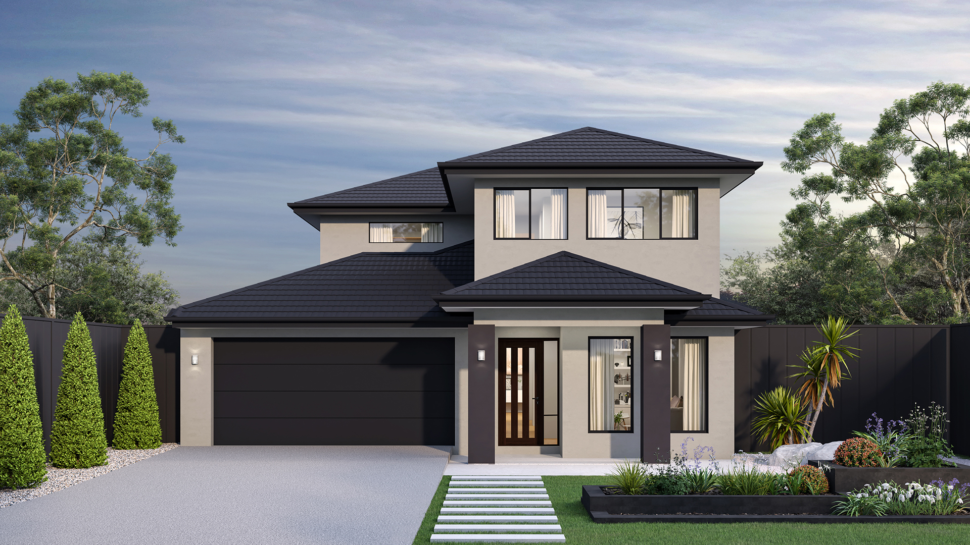12 5m wide CONTEMPORARY NB Tiled Roof 1920x1080px