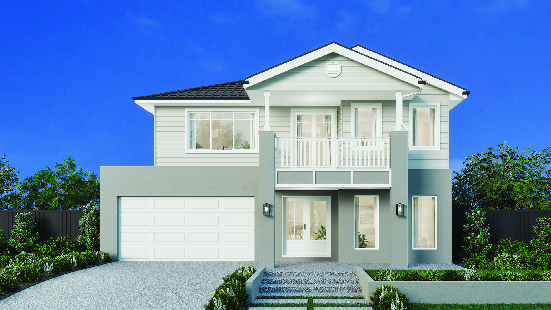 14m wide BRIDGEHAMPTON Tiled Roof Build Over 1920x1080px