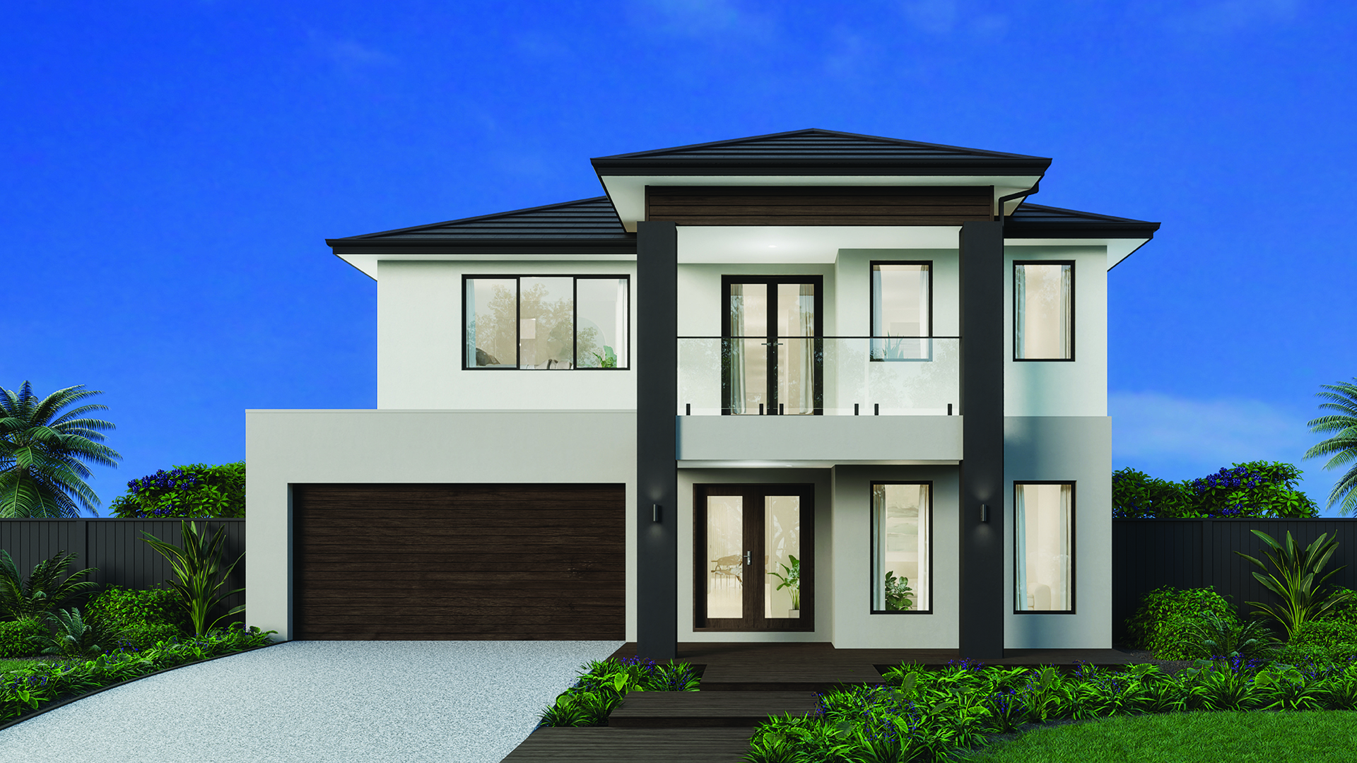 14m wide CONTEMPORARY Tiled Roof Build Over 1920x1080px