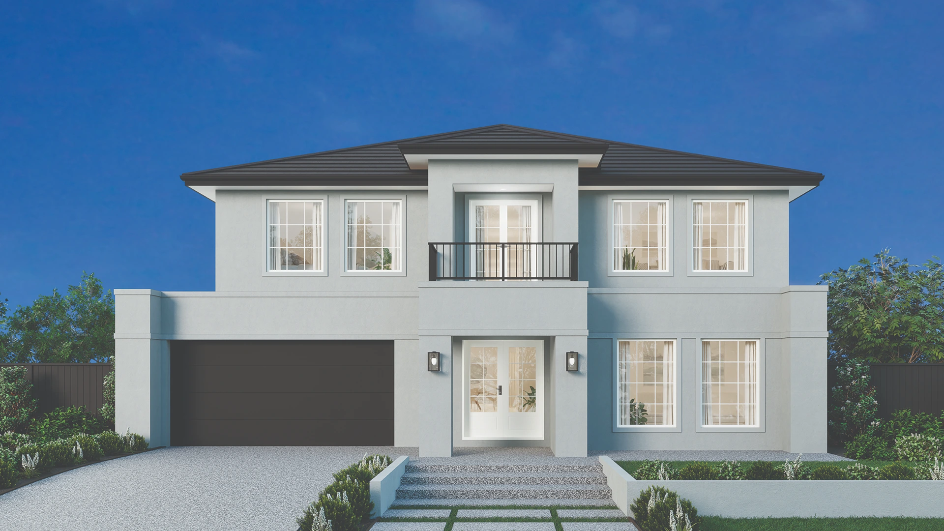 16m wide FRENCH PROVINCIAL MKI Tiled Roof Build Over 1920x1080px