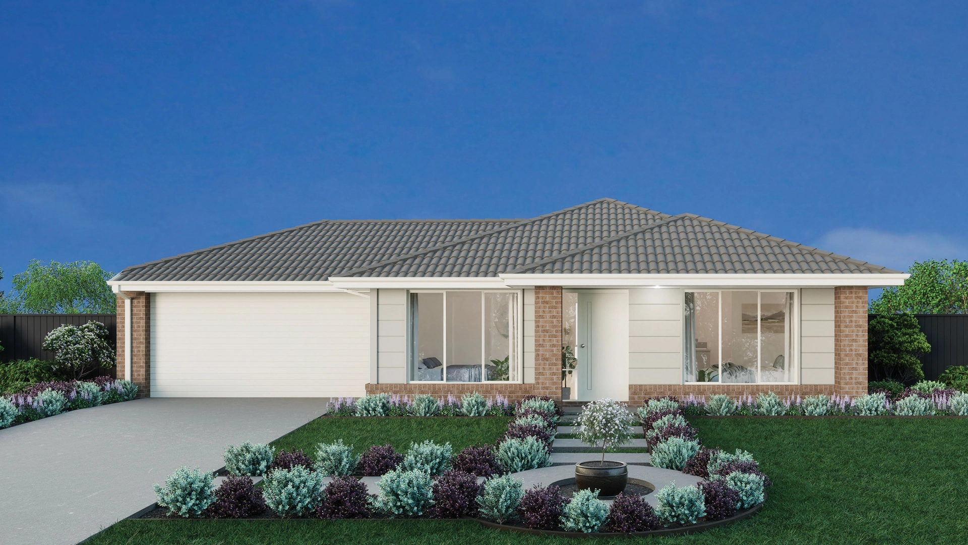 Fitzroy 16m wide PORTO Serene Tiled Roof 1920x1080px