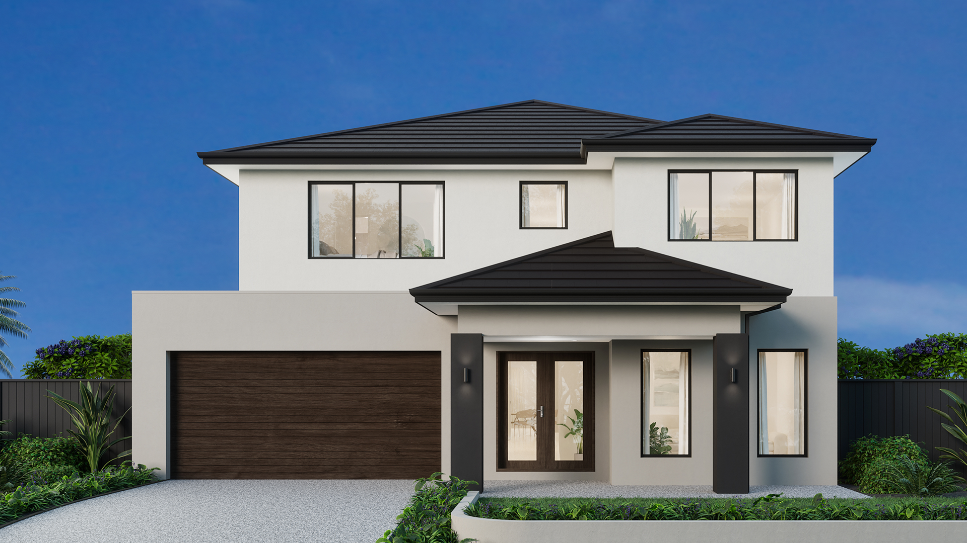 0031 14m wide CONTEMPORARY NB Tiled Roof Build Over