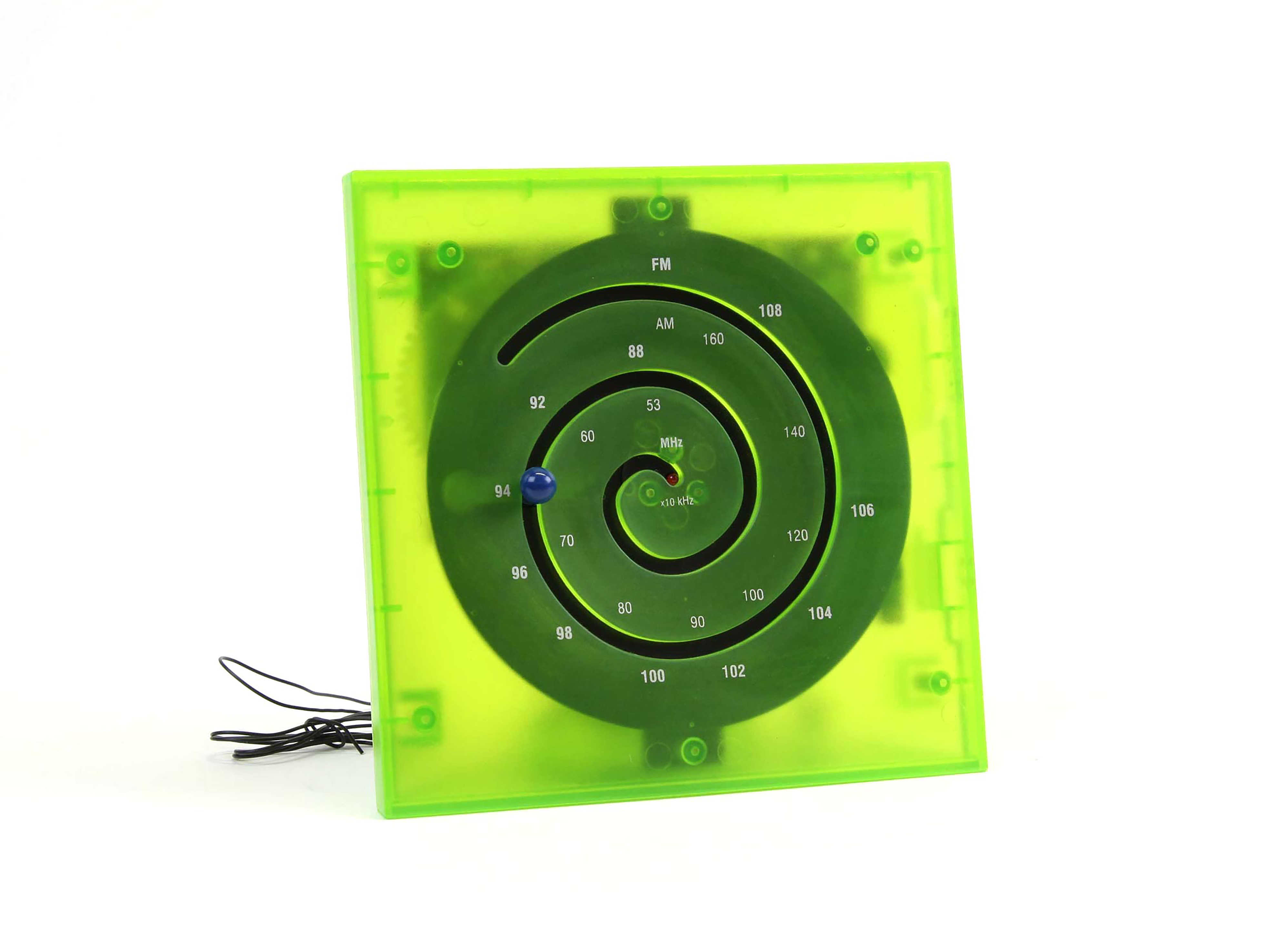 Green plastic spiral