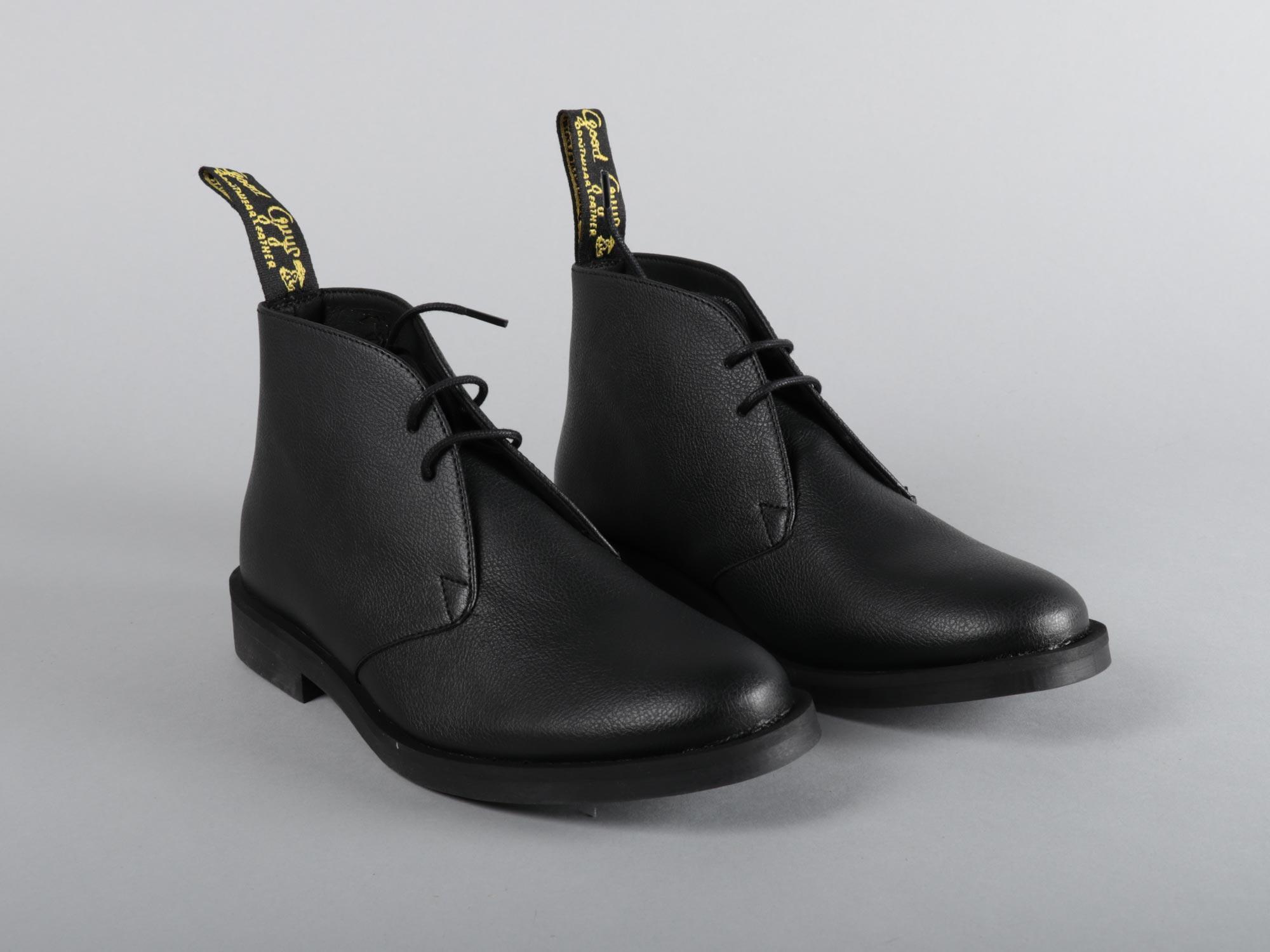 plastic black shoes