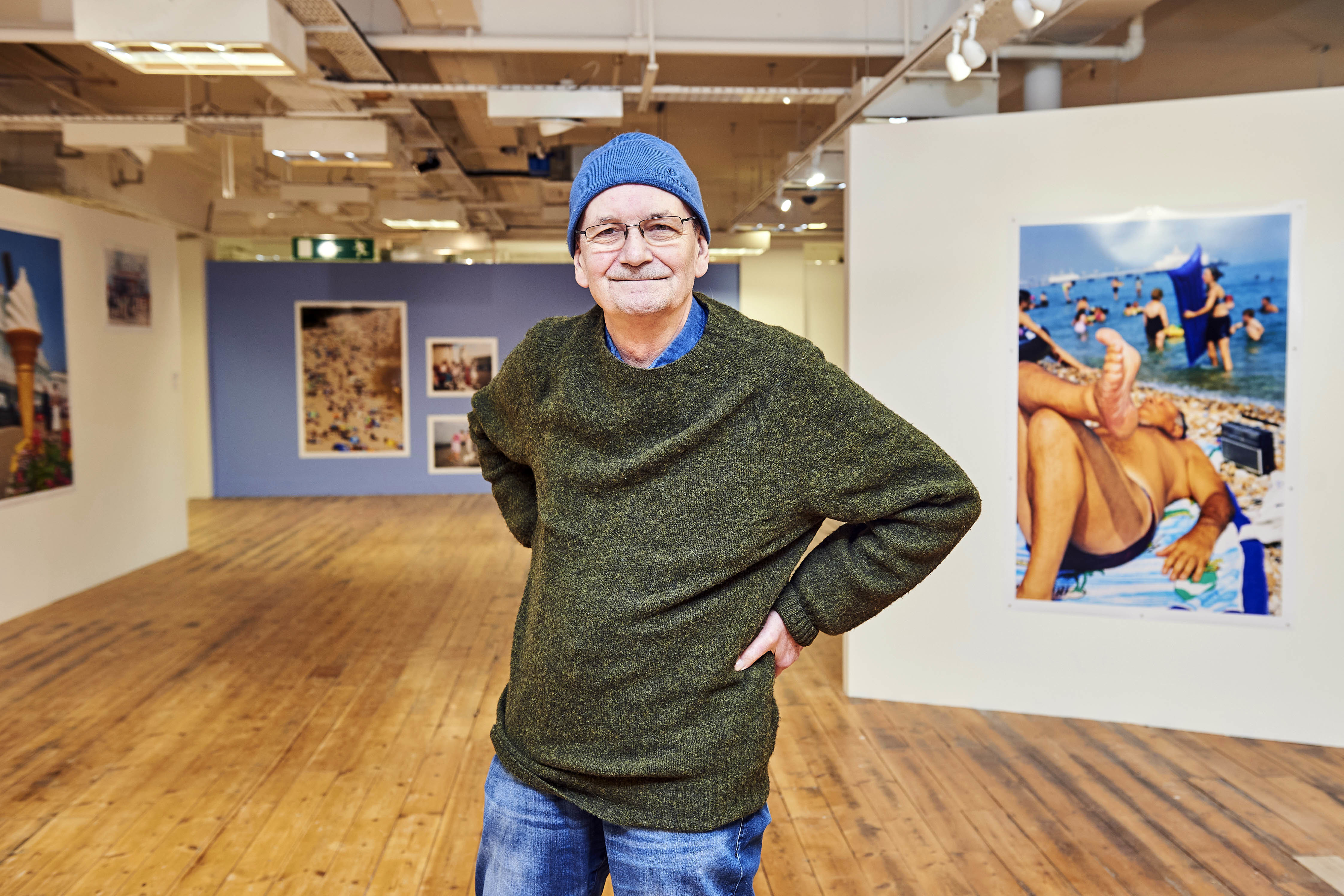 Photographer Martin Parr at GIANT Gallery in Bournemouth