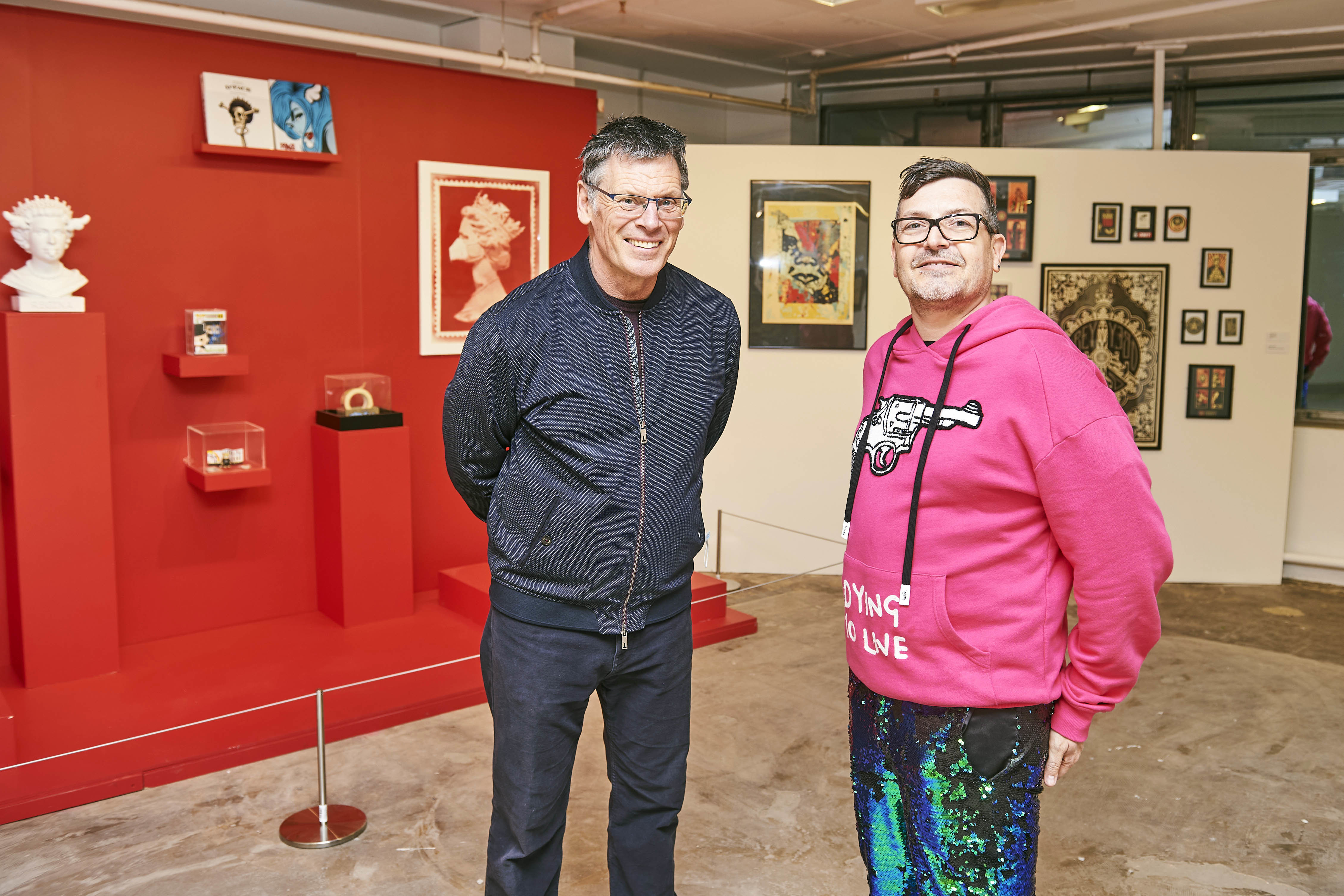 Crossing the Line curators Professor Paul Gough and Joshua Read