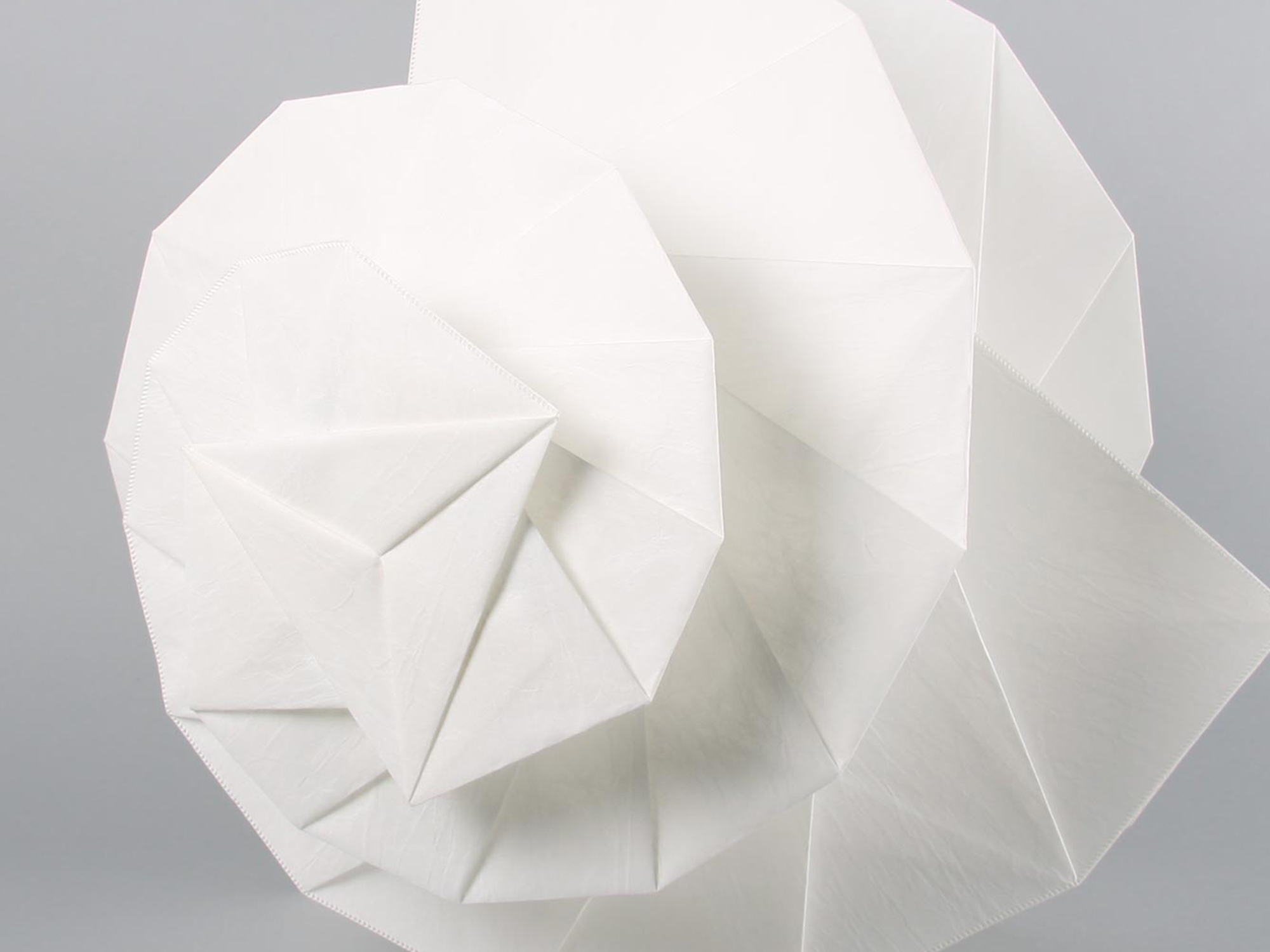 A plastic spiral lamp.