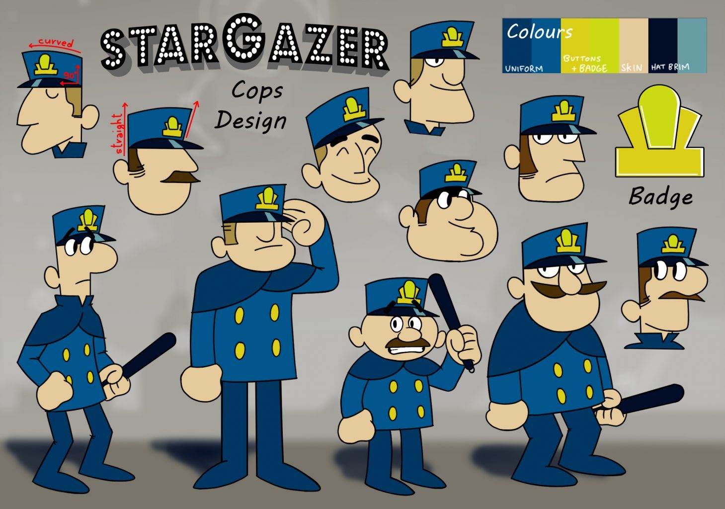 10 Stargazer Police Officers Character Sheet