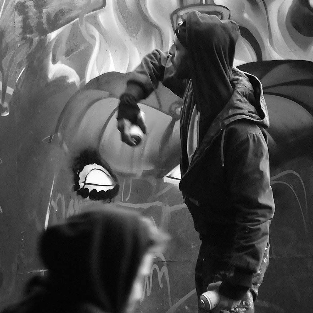 Bournemouth-based street artist Tech Moon
