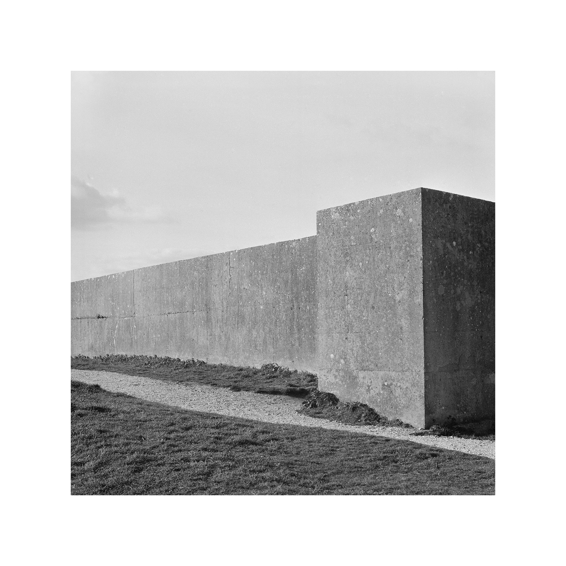 black and white image of grey wall