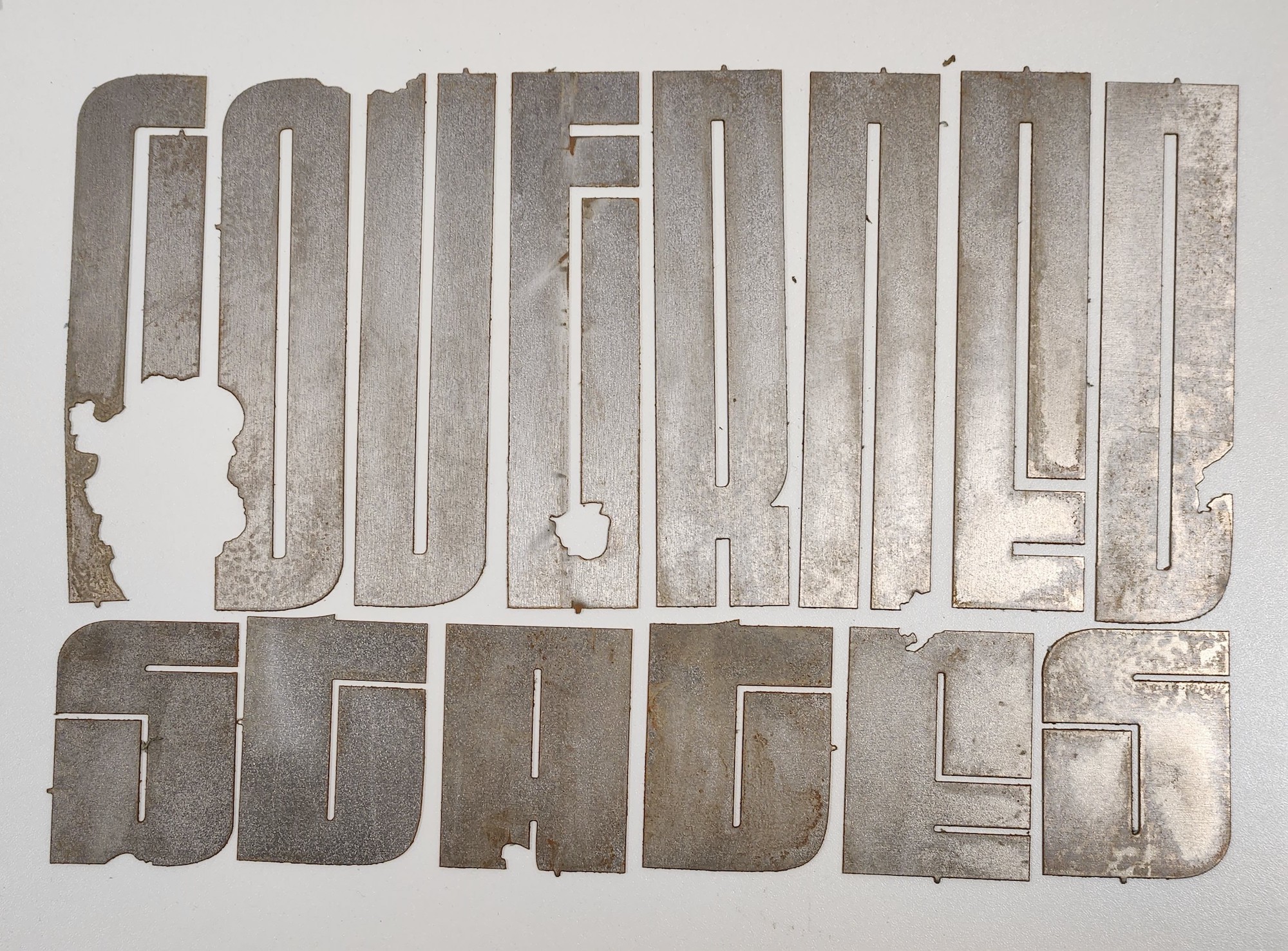 The words "Governed states" in thick fonts with a decaying effect throughout.