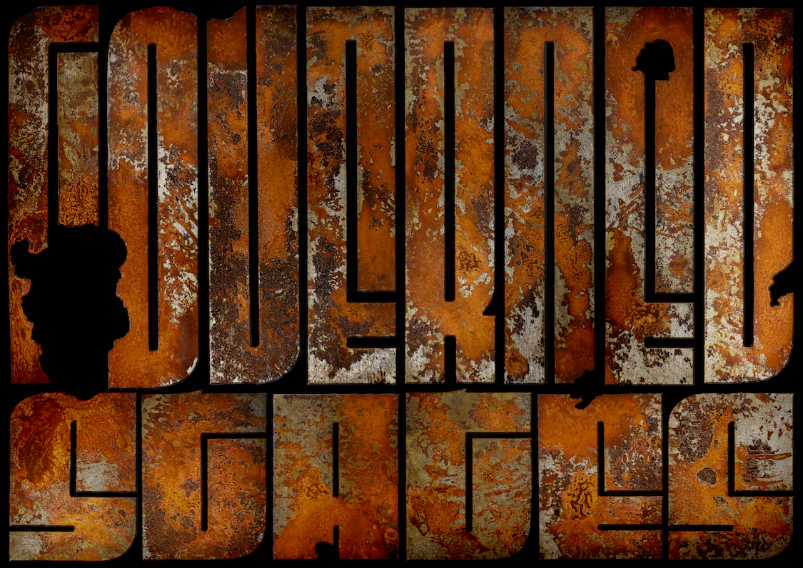 The words "Governed states" in thick fonts with a decaying, severe rusting effect throughout.