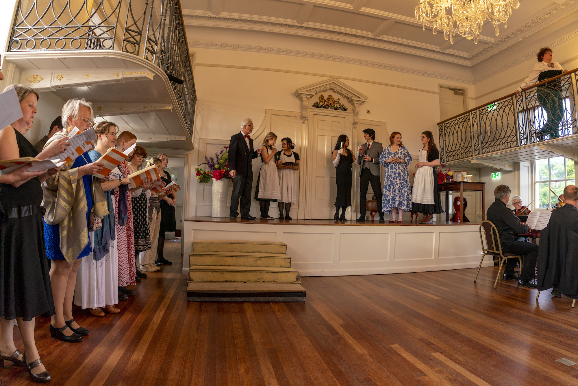Choir, musicians and cast performing at the AUB Dance Guildhall Opera Purcell Dido and Aeneas