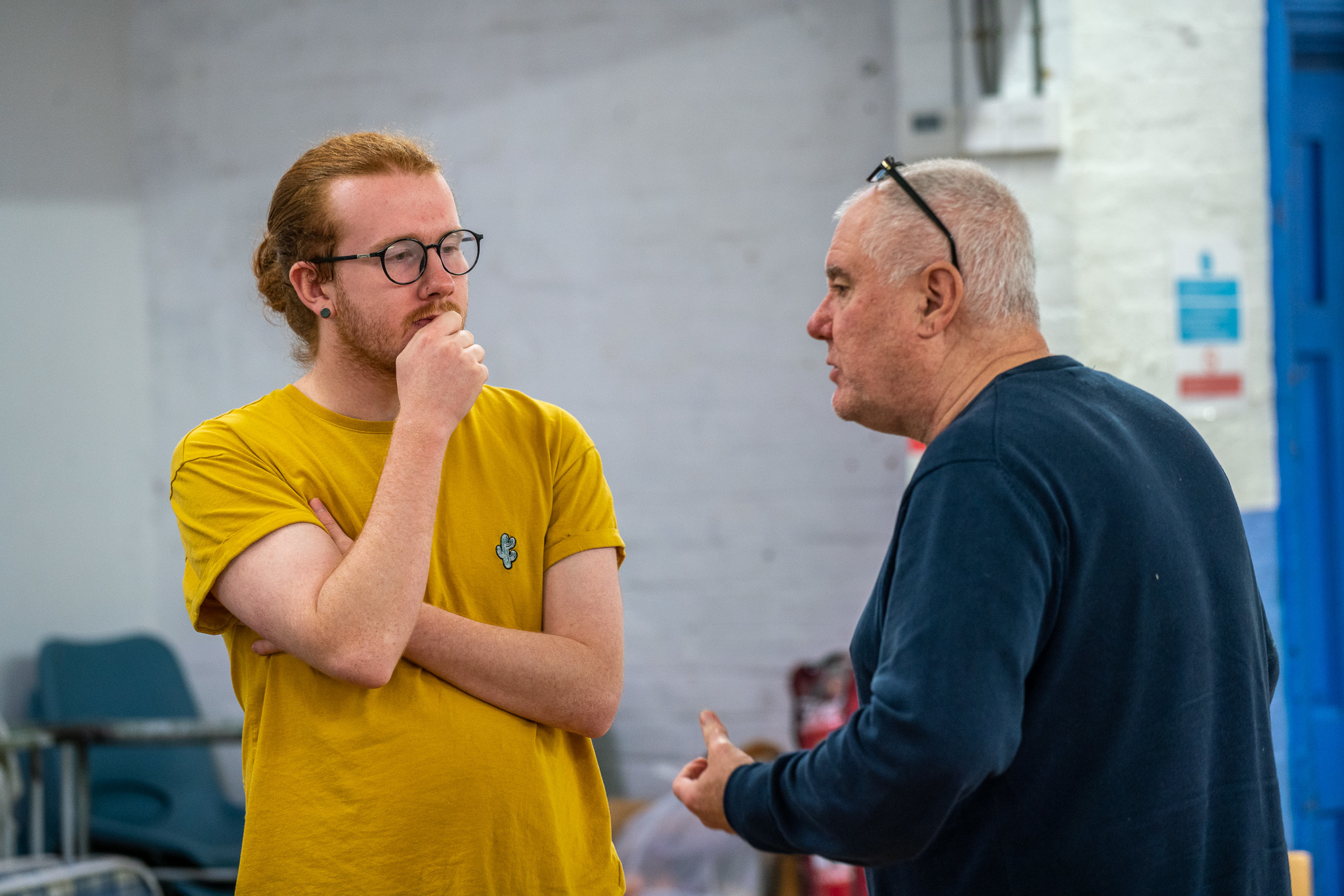 Theatre Director and AUB Acting Senior Lecturer David O'Shea works with actors