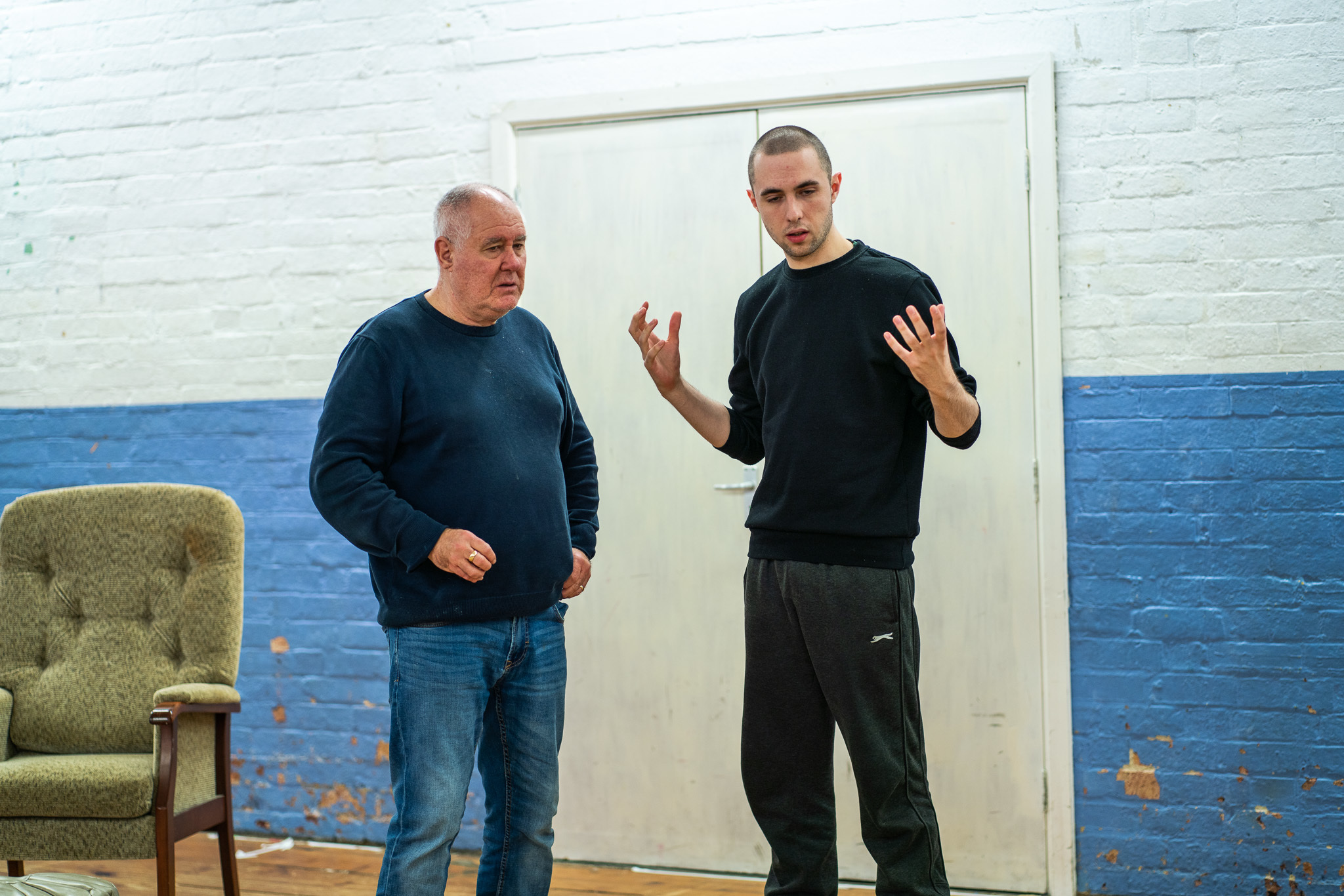 Theatre Director and AUB Acting Senior Lecturer David O'Shea works with actors