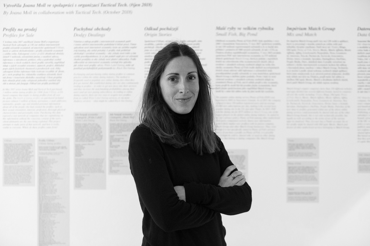 Black and white image of Joana Moll