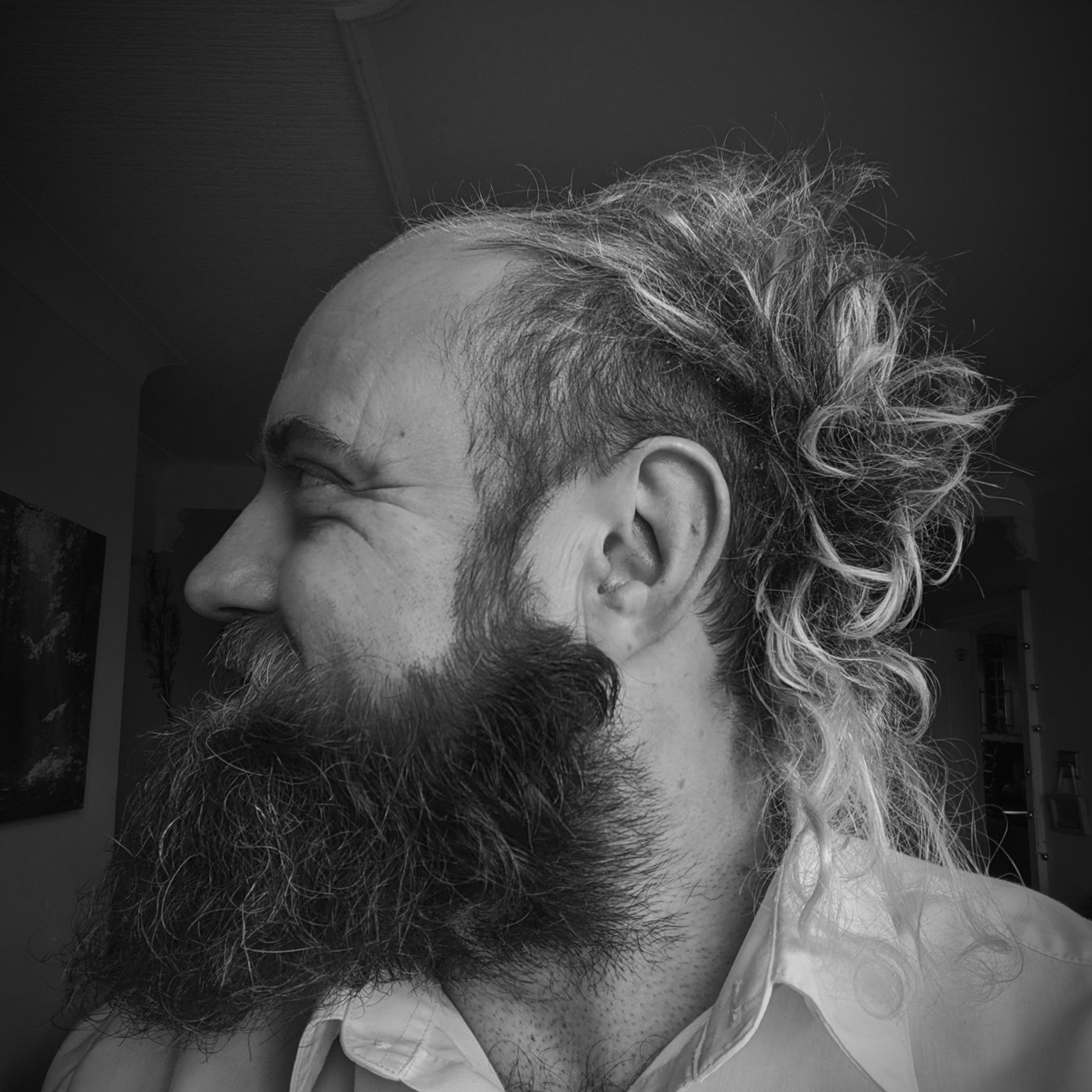 Black and white image of Ashley Brown
