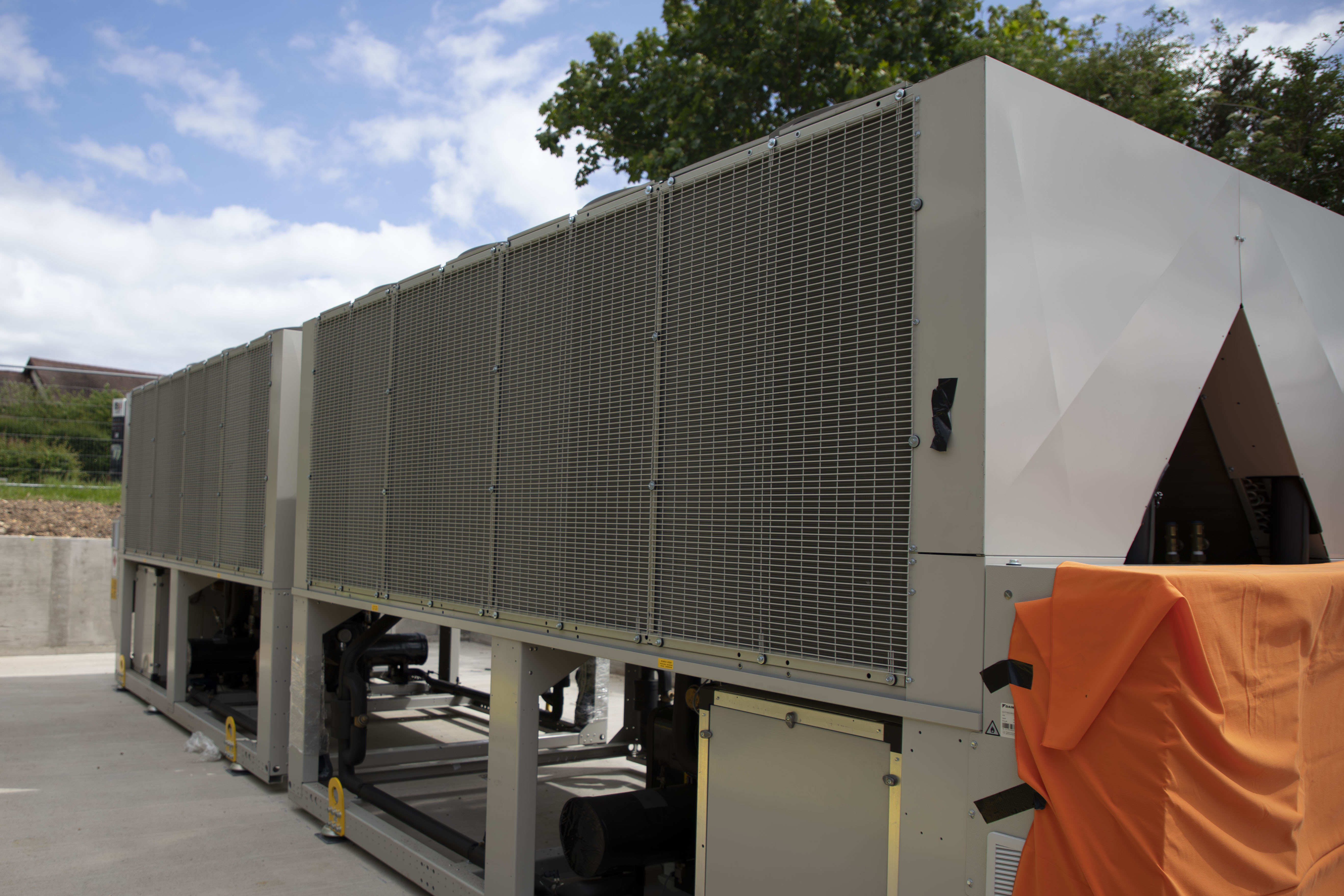Air Source Heat Pumps installed on AUB campus.