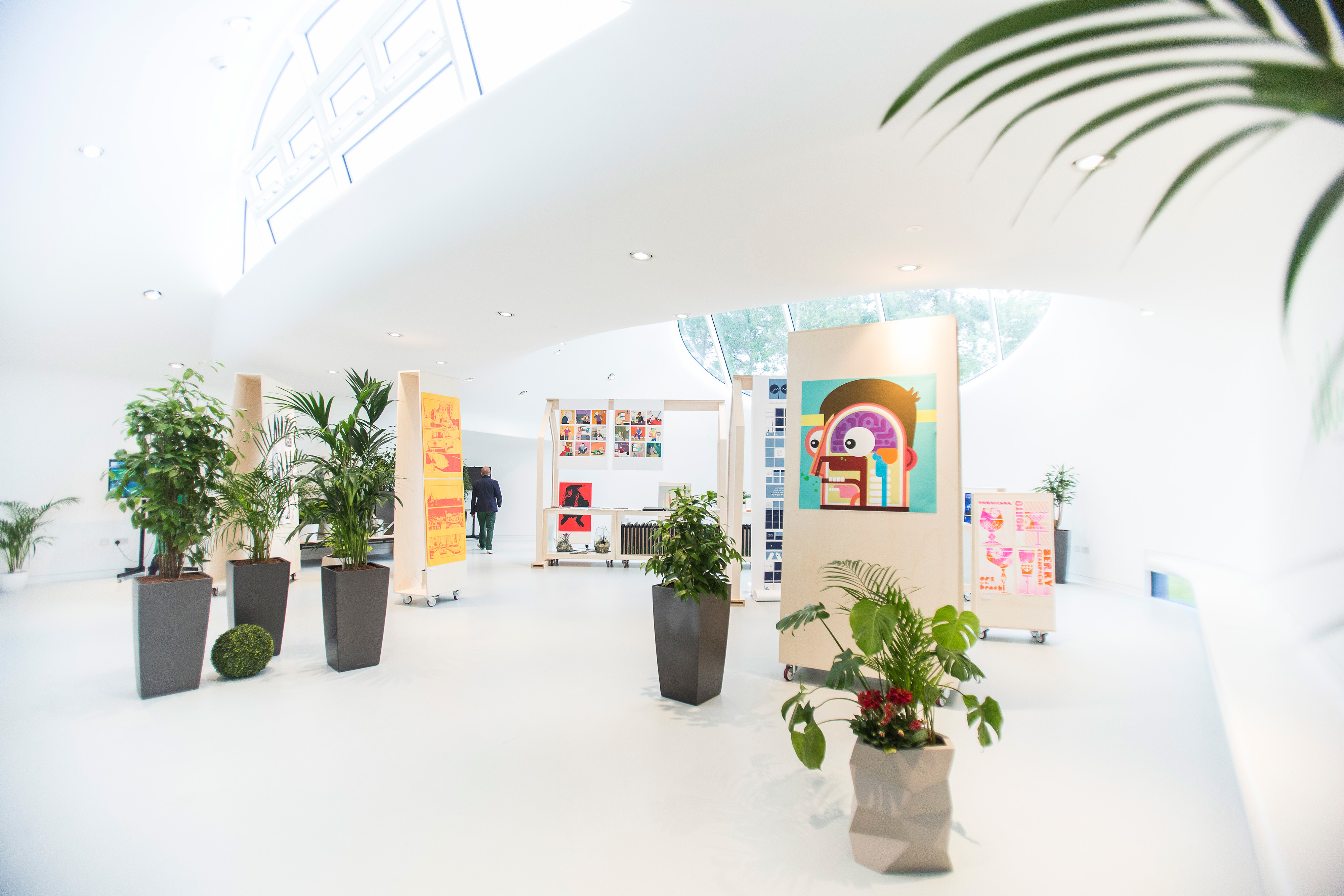 images hung in the Drawing studio on AUB's campus for the summer shows