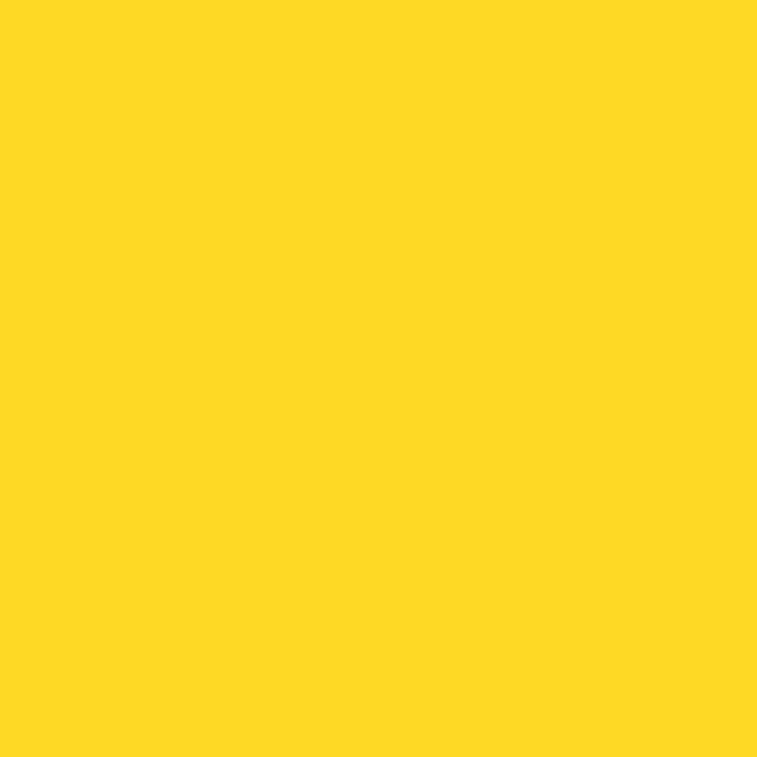 Solid bright yellow square background with uniform colour and no other visual elements.