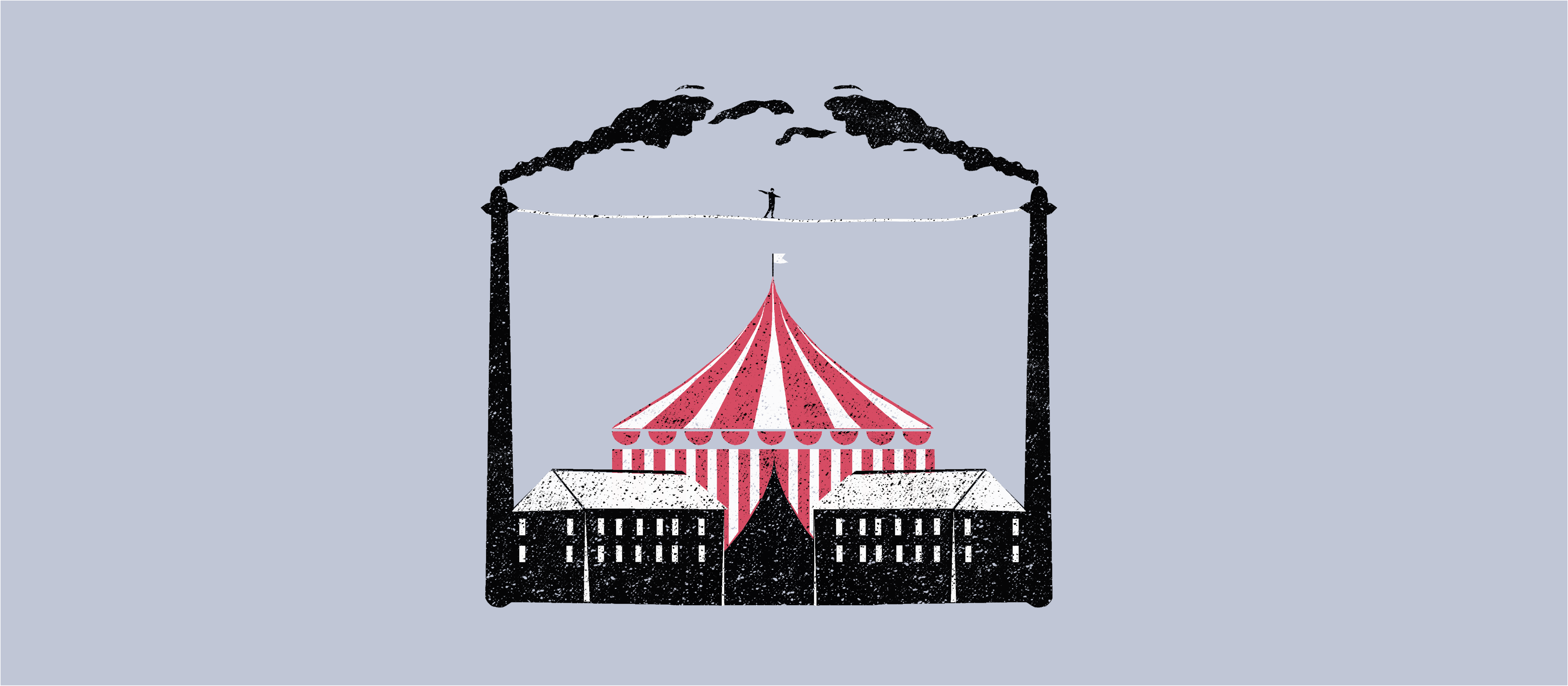 Illustration of a circus tent