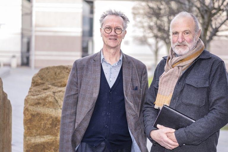 Professor Simon Olding and Tim Harrisson